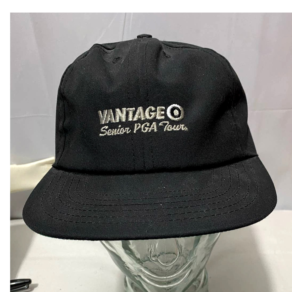 Vintage Vantage Championship Golf Strapback Hat Cap Senior PGA Tour Made In USA
